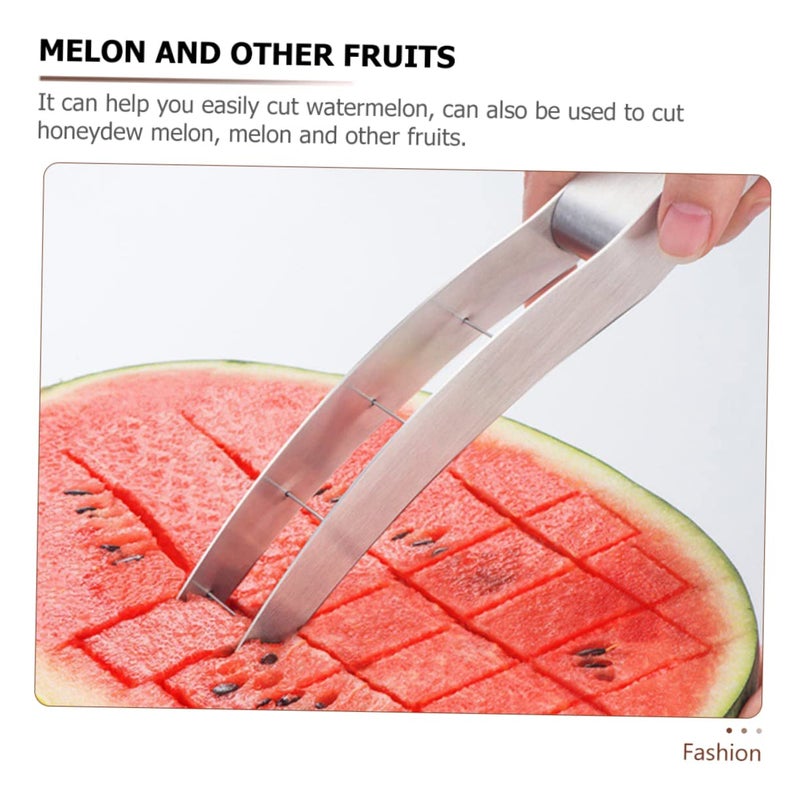 304 Stainless Steel Watermelon Slicer Cutter For Cubes And Fruit Salad Kitchen Gadget - Image 4