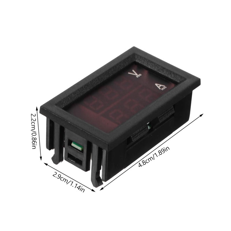 Digital Voltmeter Ammeter Voltage Tester LCD Display 4 80X2 90X2 20CM For Automotive Motorcycle Battery Monitor - Image 3