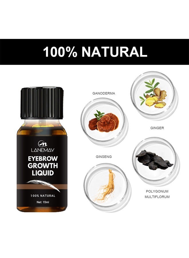 لينماي سائل نمو الحاجب ، محلول العناية بالحاجب السميك المجعد والنحيف ، محلول نمو الحاجب ، النمو الطبيعي 15 مل - Image 2