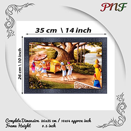 pnf Poster And Frames Rajasthani Art Wooden Photo Frame With Acrylic Sheet | For Living Room, Bedroom | Home Decoration Item | Best Gifting Option (10 * 14inch,Multicolour,Synthetic) 30044 - Image 2