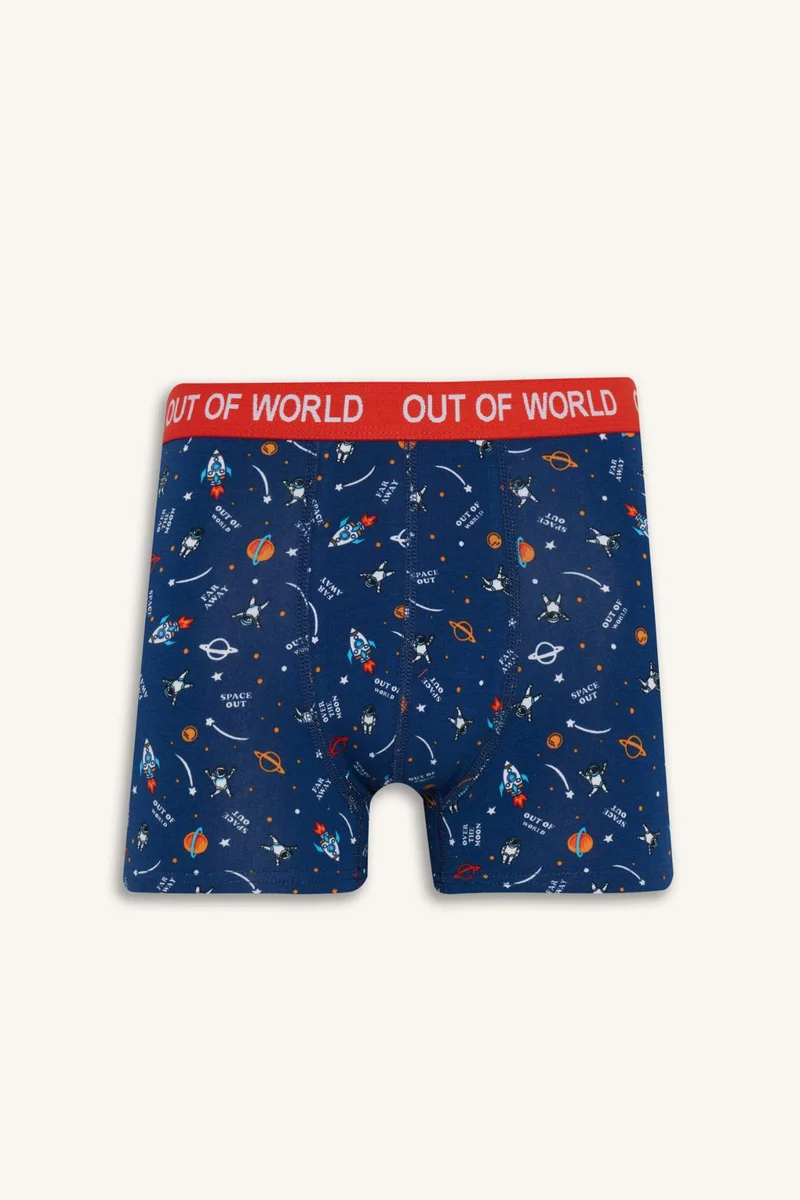 Defacto Regular Fit Space Printed 3 Piece Boxers