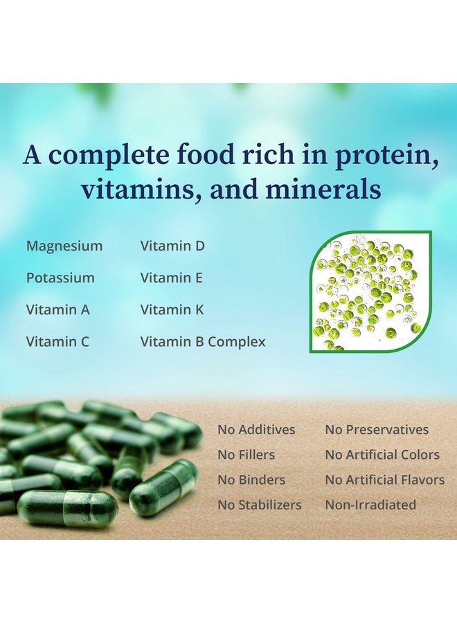 BioPure Chlorella Growth Factor Capsules - Nutrient-Dense, Nutraceutical Superfood Packed with Proteins, Vitamins, Minerals & Amino Acids That Supports Metabolism, Detox & Immunity - 100 Capsules - Image 3