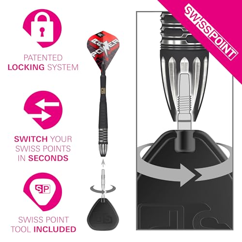 Target Darts Phil Taylor Gen 11 Power 9-Five Steel Tip Swiss Point Darts, 95% Tungsten Raw Power G11, 22G | Generation 11 Phil Taylor Darts, Player Edition Swiss Points Darts, Professional Dart Set - Image 4