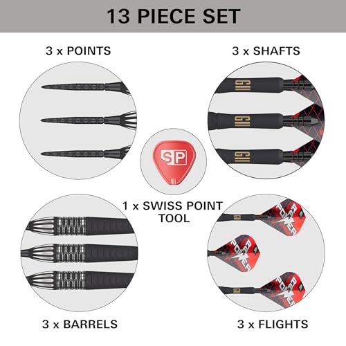 Target Darts Phil Taylor Gen 11 Power 9-Five Steel Tip Swiss Point Darts, 95% Tungsten Raw Power G11, 22G | Generation 11 Phil Taylor Darts, Player Edition Swiss Points Darts, Professional Dart Set - Image 5