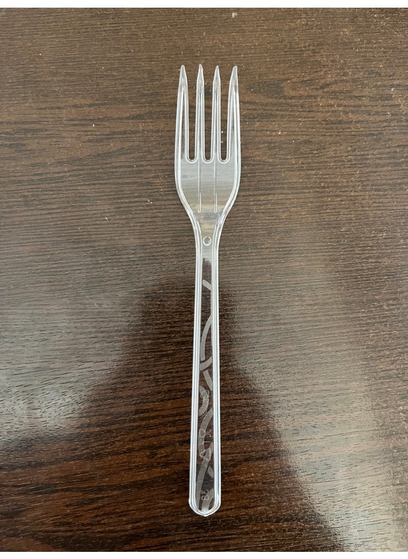 stylish Plastic Luxury Fork 100 Pieces  - Image 2