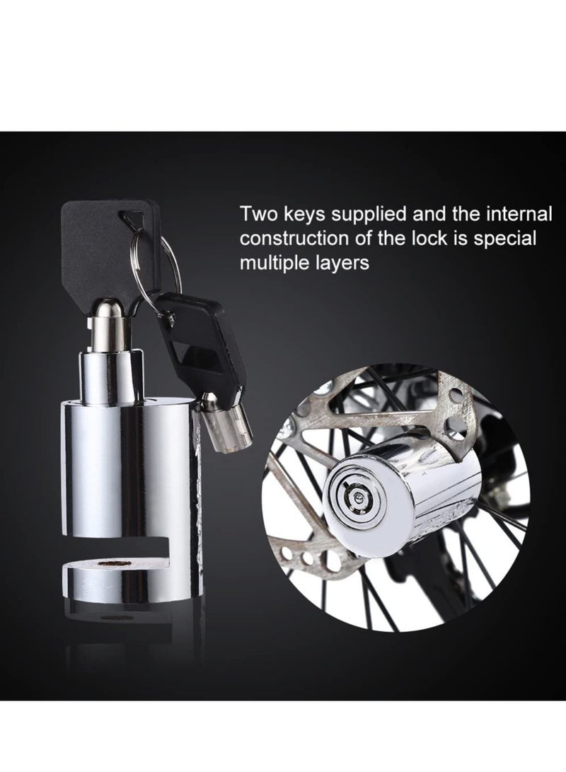 SOLARAE Bike Lock, High Hardness Mini Anti-Rust Disc Brake Lock Security, Small And Portable Motorcycle Disc Lock, Waterproof Anti-Theft Padlock For Motorcycle Mountain Bike Bicycle - Image 4