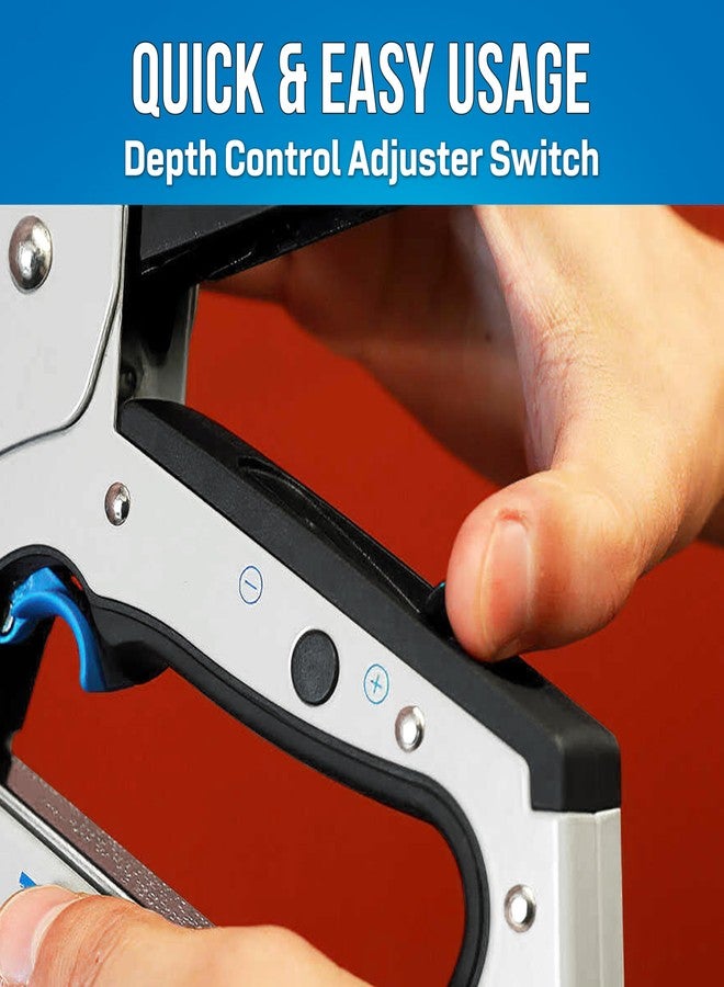 Jonard Tools STG-100 TriggerTack Insulated Cable Stapler - Advanced Trigger Mechanism, Adjustable Depth Control, Ergonomic Handle, Compatible with Jonard & Arrow Staples, Handles Wires Up to 5/16 Inch - Image 4