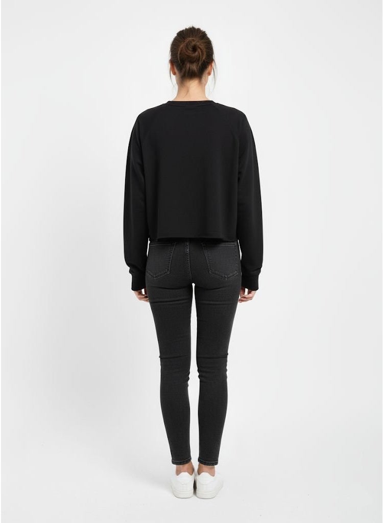 U.S Apparel Women’s Black “New York City” Graphic Sweatshirt – Casual Cotton Blend Pullover - Image 2