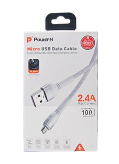 POWER N Power N cable - Micro USB, 1 meter - cut-resistant fabric  - Image 2