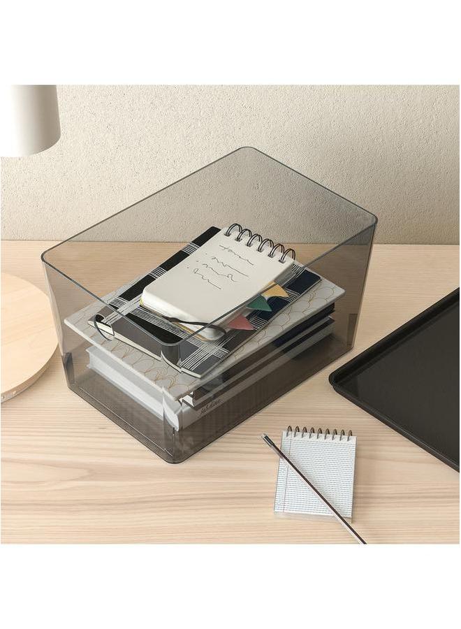 erorex Box With Lid Transparent Black 18X26X15 Cm - Image 5