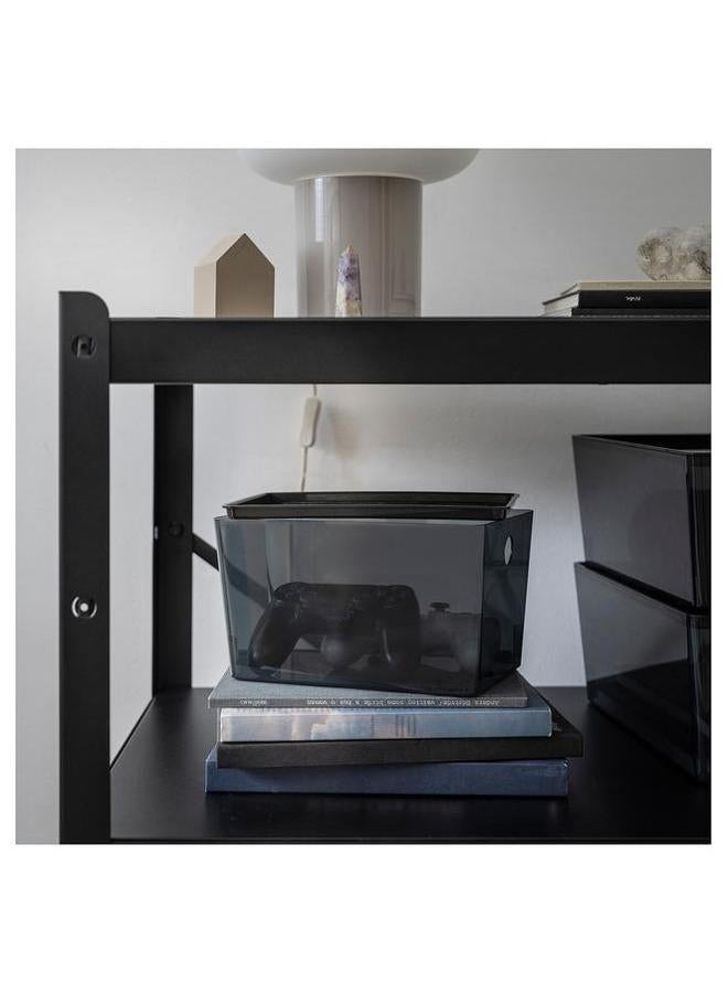 erorex Box With Lid Transparent Black 18X26X15 Cm - Image 3