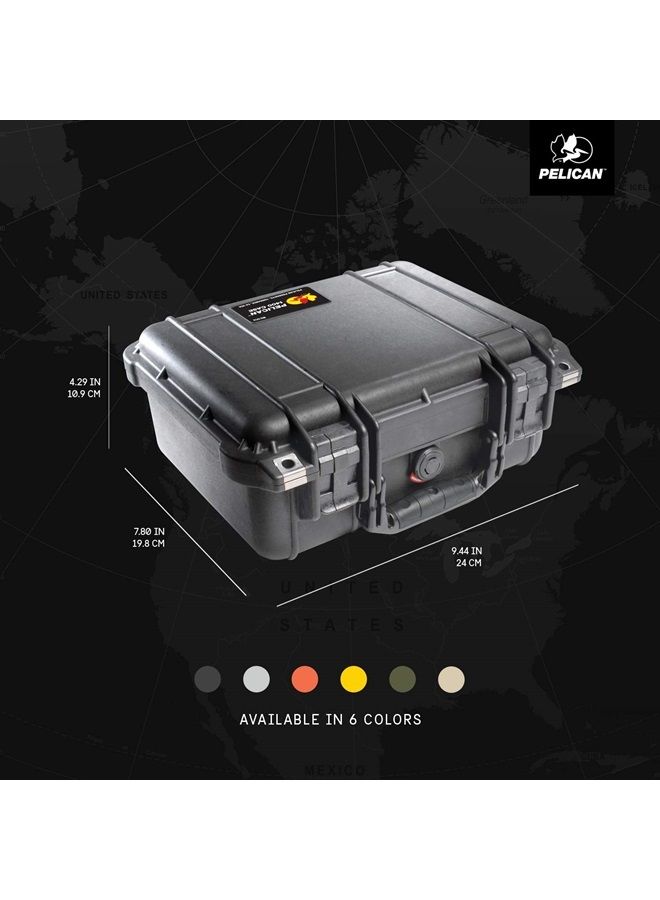 Pelican 1400 حافظة مع رغوة (أسود) - Image 2