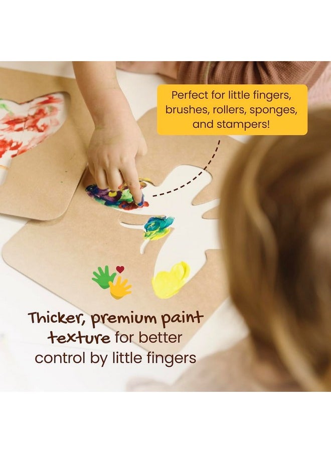 Non Toxic Finger Paint (6 Bright Colors), Washable From Skin, Safe Finger Painting For Toddlers, Kids Ages 1-3, 2-4, 3-5, Perfect First Paint For Little Artists Age 1+, Water Based, Eco - pzsku/Z13A835BCC4DDD3D4F449Z/45/_/1732787175/0cc4bcfb-b357-41c3-be54-57c808969d52