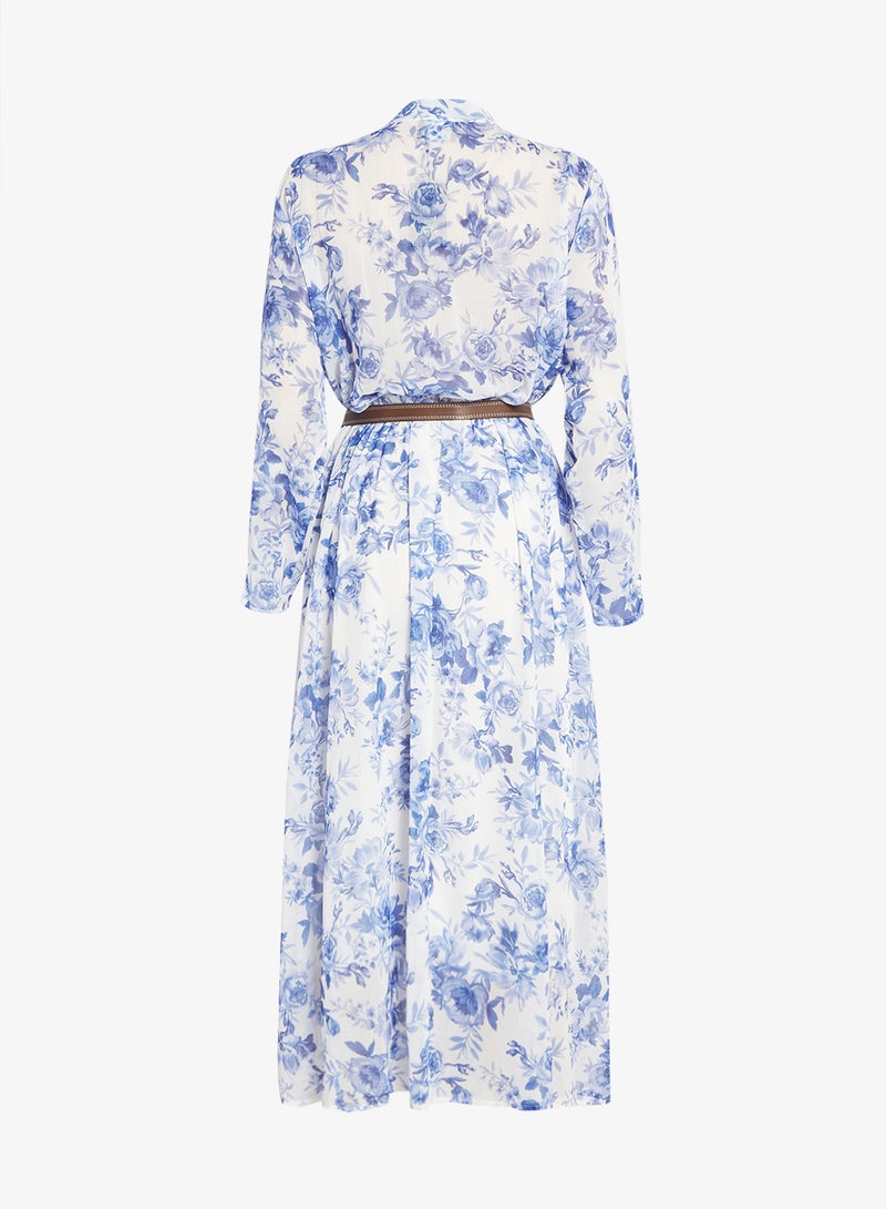 Ginger Plus Floral A Line Volume Dress - Image 3