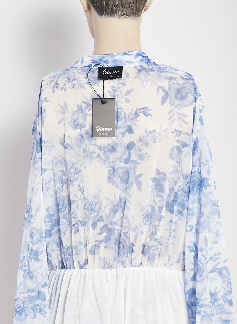 Ginger Plus Floral A Line Volume Dress - Image 2