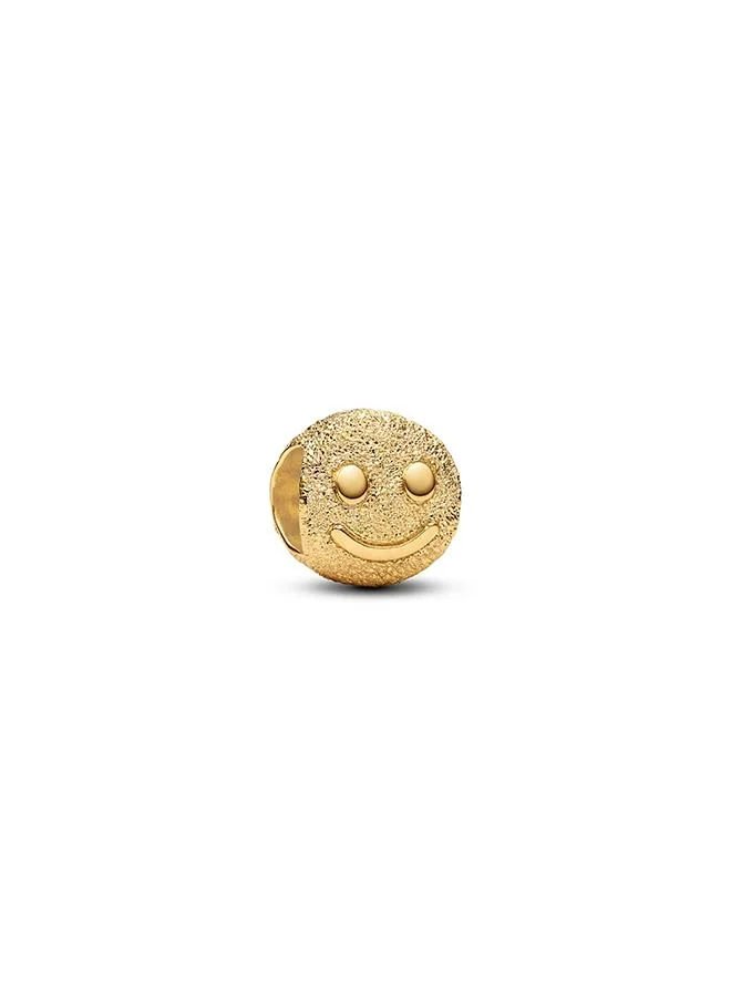 Textured Happy Face Mini Charm