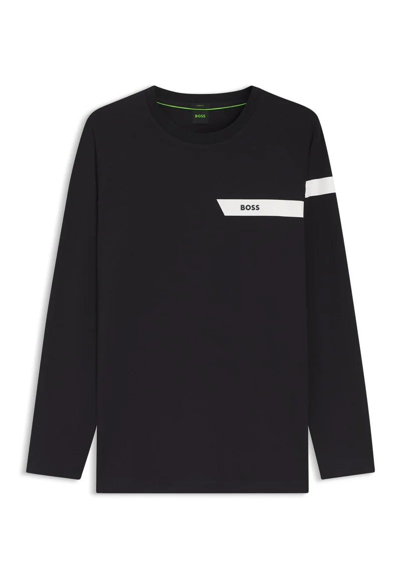 BOSS Stretch-cotton T-shirt with logo print