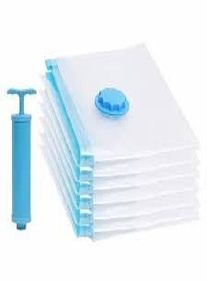 S Cart Reusable Vacuum Storage Ziplock Compression Sealer Bags for Travel clothes & home with hand Pump, Vaccum Storage Bags (Pack of 1). - Image 2