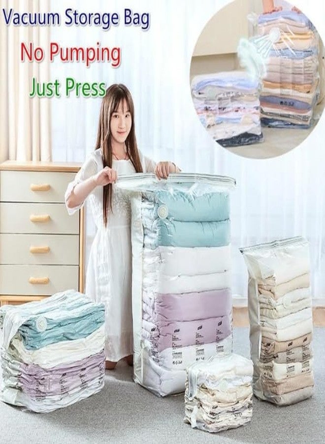 S Cart Reusable Vacuum Storage Ziplock Compression Sealer Bags for Travel clothes & home with hand Pump, Vaccum Storage Bags (Pack of 1). - Image 3