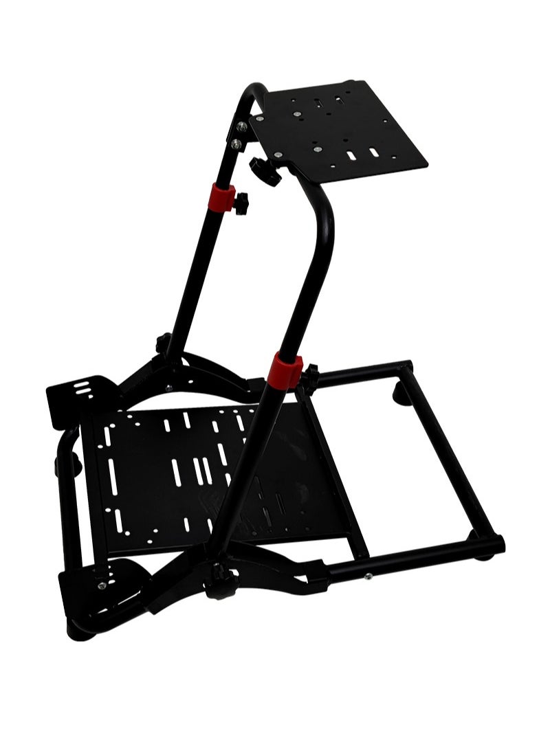 Flash Hawk Foldable Racing Wheel Stand with Shifter Holder Compatible with Logitech G25 G27 G29 G920 G923 Thrustmaster Ferrari XBox  - Image 4