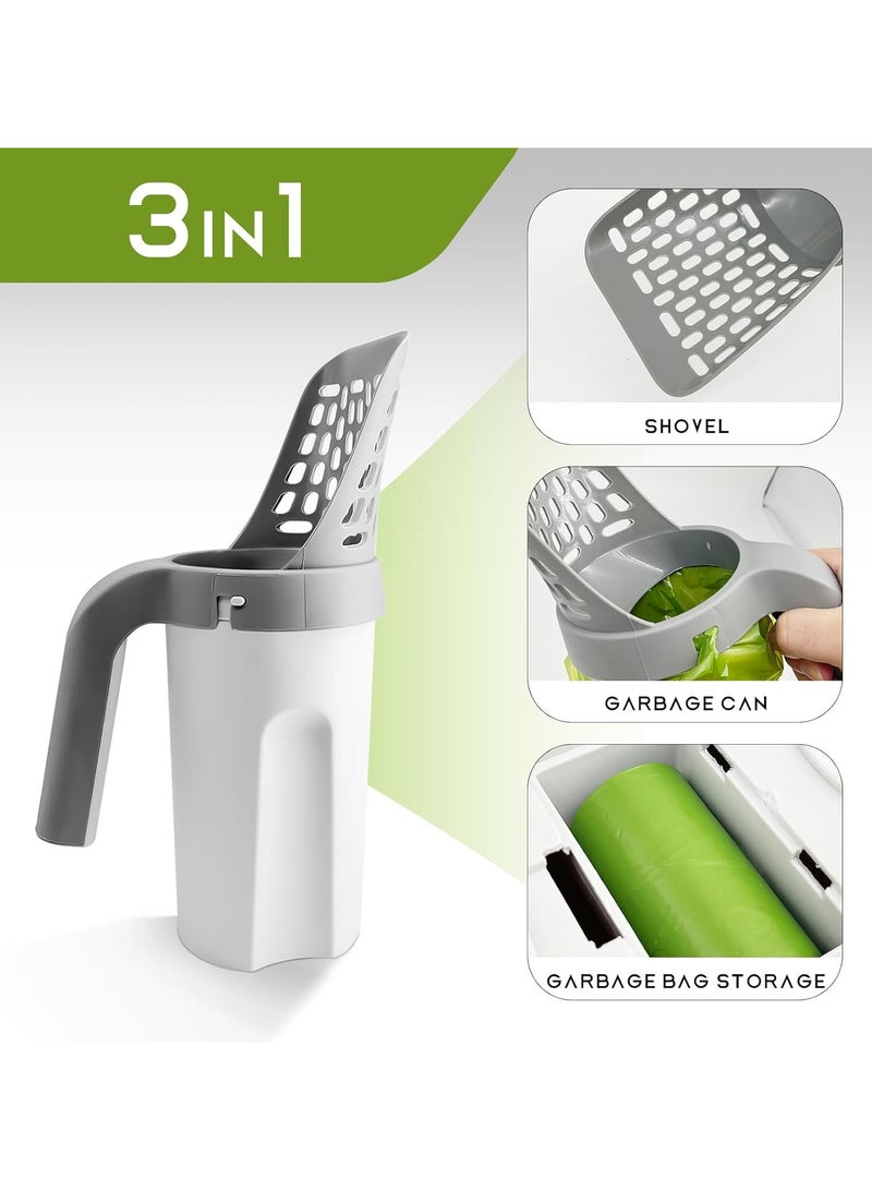 Generic Smart Cat Litter Scoop with Bag Holder – Deep, Detachable & Sifting – Mess-Free Cleaning! - Image 2