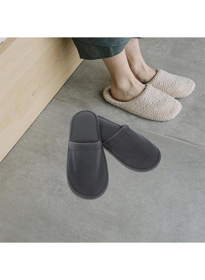 Home Box Austin Bathroom Slippers Black 11 x 28cm, Disposable Spa Slippers Fluffy Closed Toe Spa Slippers for Hotel, Home, Guest Use - Image 5