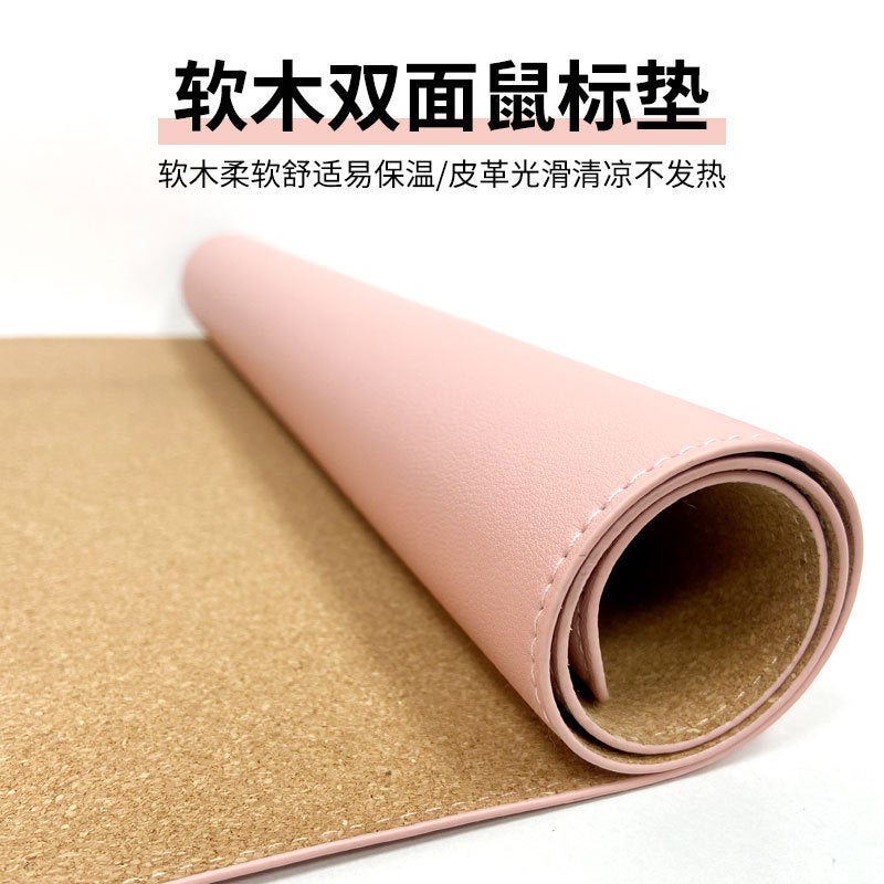 Coffee Table Dining Table Mat Extra Large Mouse Pad Cork Leather Desk Mat Large Student Writing Mat Thickeneded - Image 2