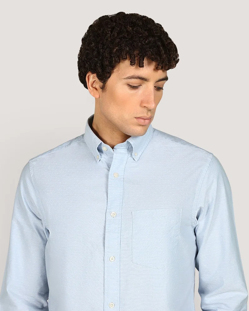 GANT  Regular Oxford Dobby Dot Shirt for Men | Best Price UAE