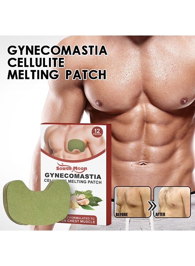 ساوث مون 12 قطعة من لاصقات التثدي للرجال، لاصقات الكركم ماكس، لاصقات ضغط الكركم ماكس للتثدي، لاصقات تذويب السيلوليت للرجال - Image 5