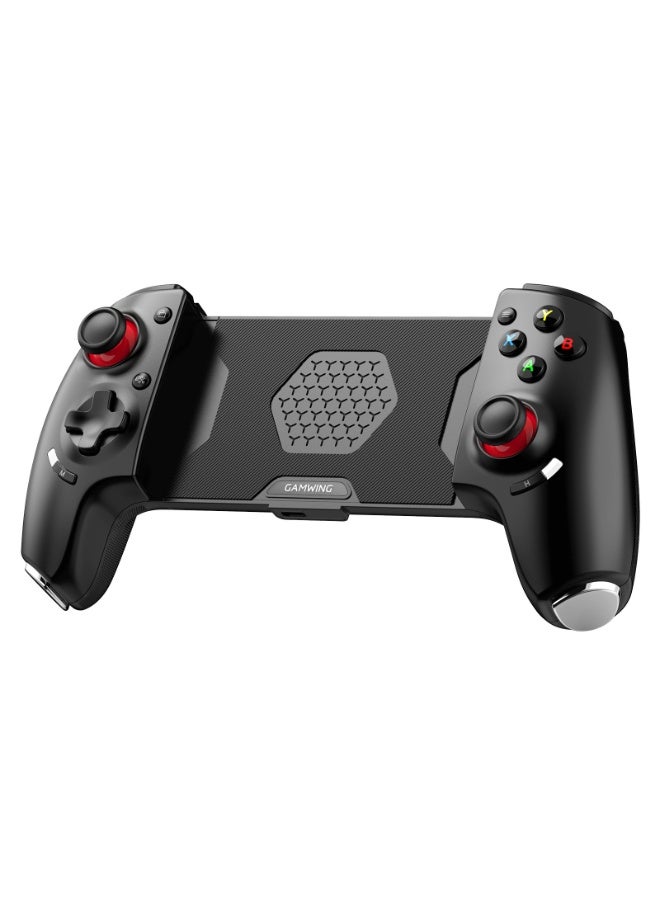 Gamwing Professional Stretch Gamepad Gamwing Aobing Max+ Type-C Wired & Bluetooth Gaming Controller Play Mobile Games, Nintendo Switch Games, PC Games, Remote Play Playstation/XBox/Steam games, Support Android, iOS, Switch, PC with Hall Joysticks / Hall Trigger Turbo / Turbo/Auto Function / Double Vibration Motors / Anti-Slide Design, D-Pad And Left Stick Inter-Changeable, Programmable Macro Back Keys, Inter-Changeable A-B, X-Y, Heat Dispersion Holes Design Keep The Phone Cool, One Click Screenshot - Image 3