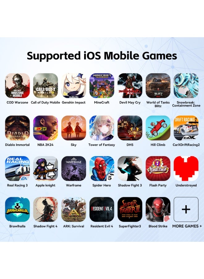 Gamwing Professional Stretch Gamepad Gamwing Aobing Max+ Type-C Wired & Bluetooth Gaming Controller Play Mobile Games, Nintendo Switch Games, PC Games, Remote Play Playstation/XBox/Steam games, Support Android, iOS, Switch, PC with Hall Joysticks / Hall Trigger Turbo / Turbo/Auto Function / Double Vibration Motors / Anti-Slide Design, D-Pad And Left Stick Inter-Changeable, Programmable Macro Back Keys, Inter-Changeable A-B, X-Y, Heat Dispersion Holes Design Keep The Phone Cool, One Click Screenshot - Image 5