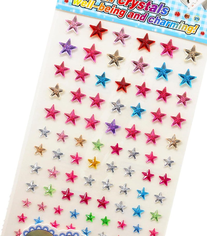 Sticker Jewels Rhinestones for, Selfs Adhesive Stick on Gemstones for Face Scrapbooks Supplies for - Image 1