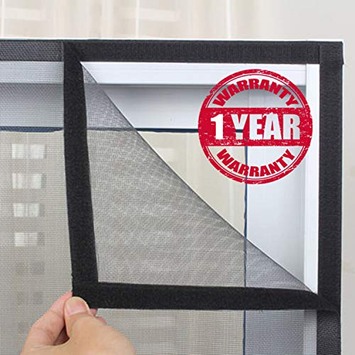 SAI PRASEEDA Mosquito Net for Window with Fiber Glass 4/3feet(120/90cm, 47/35Inches) Already Stitched with Net (Black ) 200GSM No:5 - Image 5
