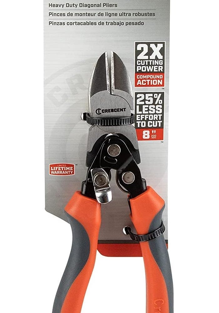 Crescent 8" Pro Series Diagonal Compound Action Dual Material Cutting Pliers - PS5429C - Image 3
