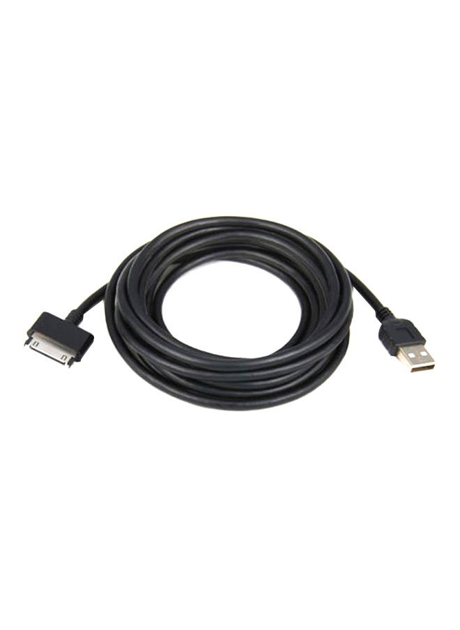Generic - USB Data Sync Charging Cable For Samsung Galaxy Tab 2 7.0 (P3100) Black - Image 1