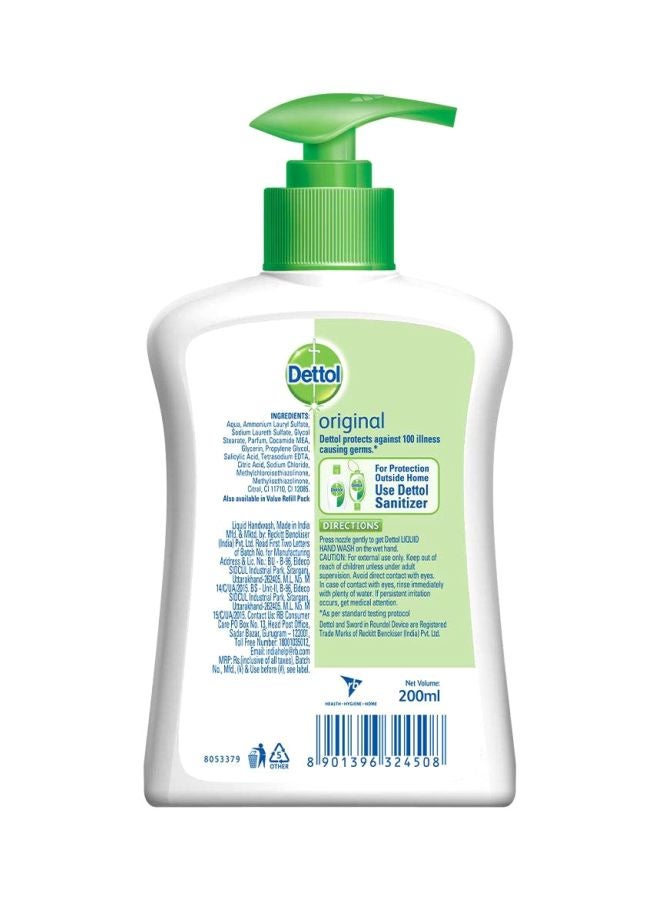 Dettol Original Anti-Bacterial Hand Wash 200ml - Image 2
