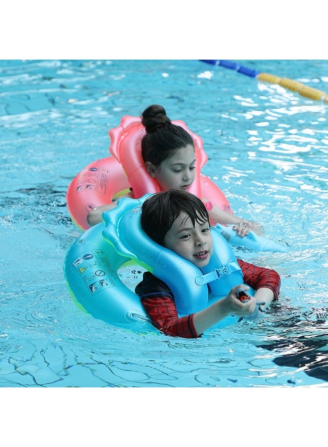 Swimming Fun Yonglebao New Anti-rollover Snake-shaped Swim Ring, Baby And Children's Thickened Ring-shaped Inflatable Swimming Ring Life Buoy, Pink S Size - Image 5