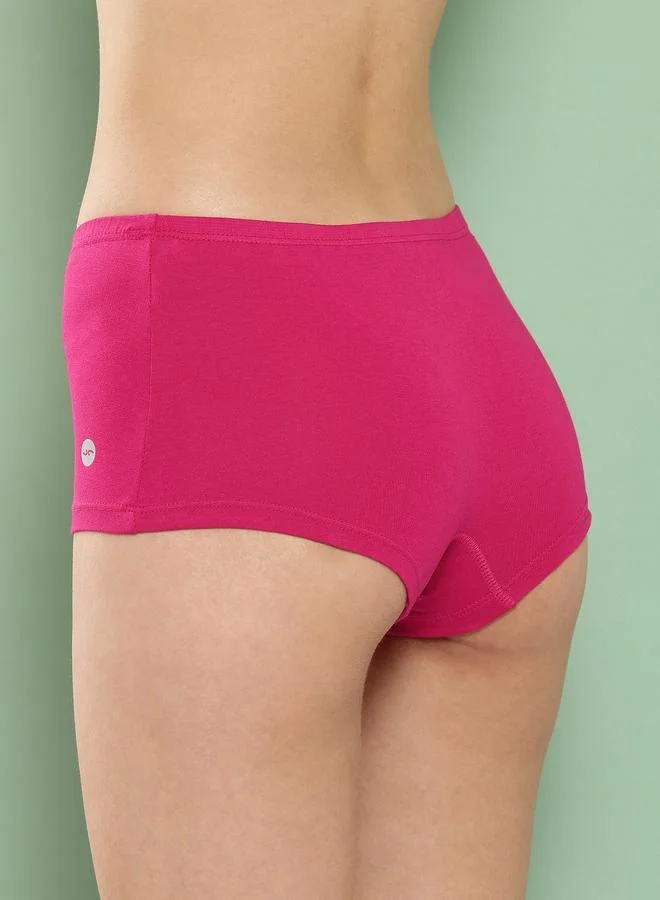 Leading Lady Leading Lady Pack of 2  - Solid Cotton Boyshorts