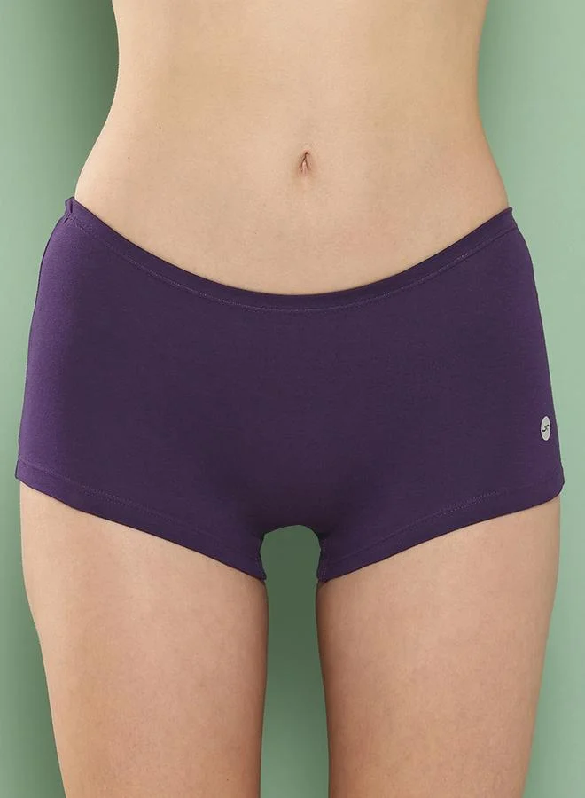 Leading Lady Leading Lady Pack of 2  - Solid Cotton Boyshorts