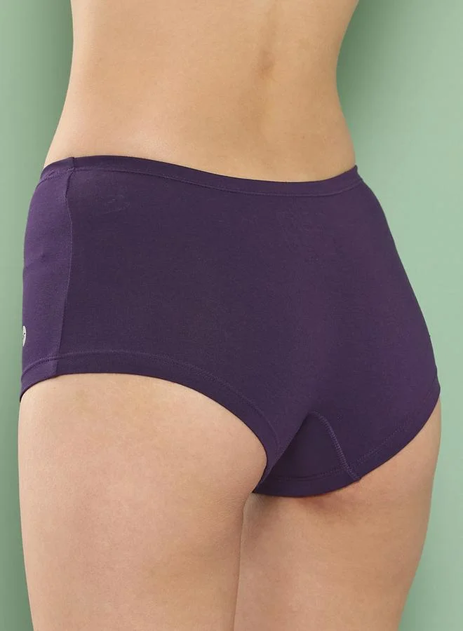 Leading Lady Leading Lady Pack of 2  - Solid Cotton Boyshorts