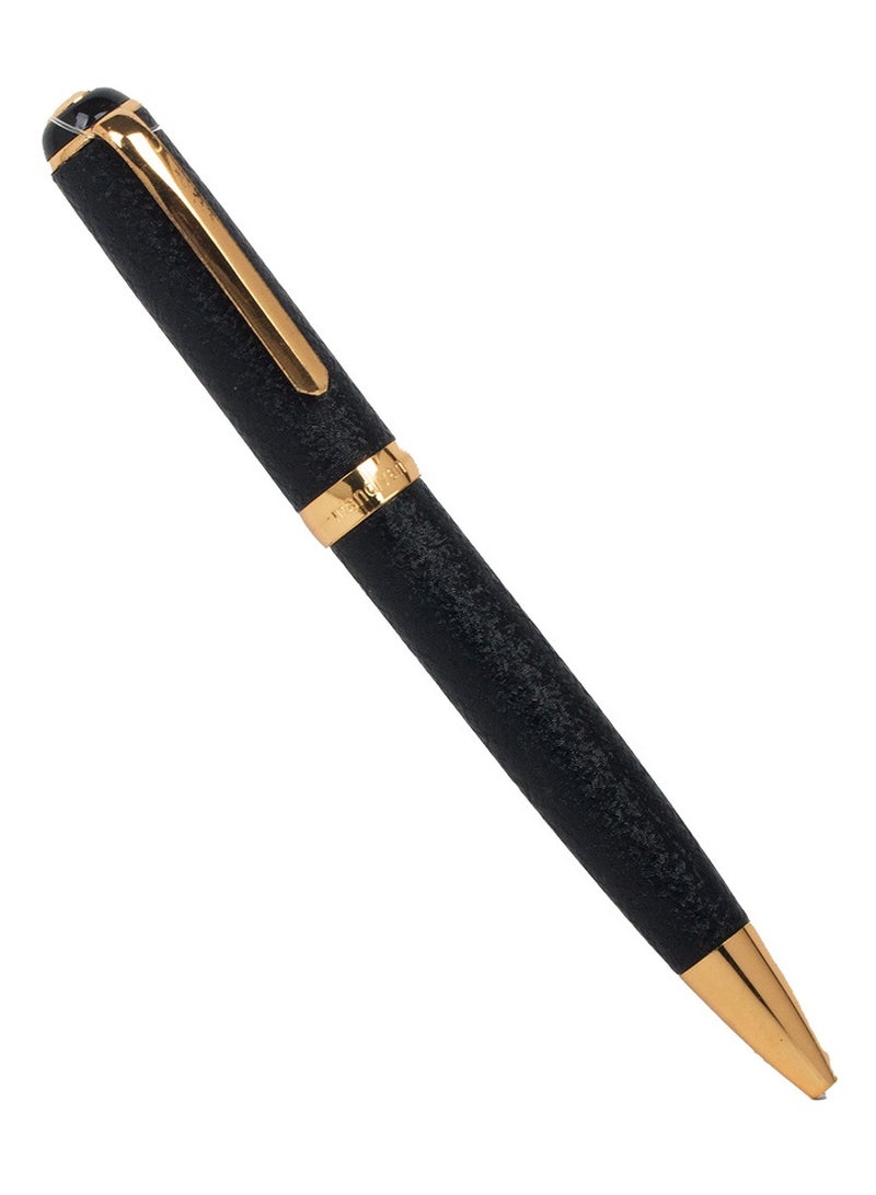 RS Men's RS pen in black and gold metal with blue ballpoint - Image 1