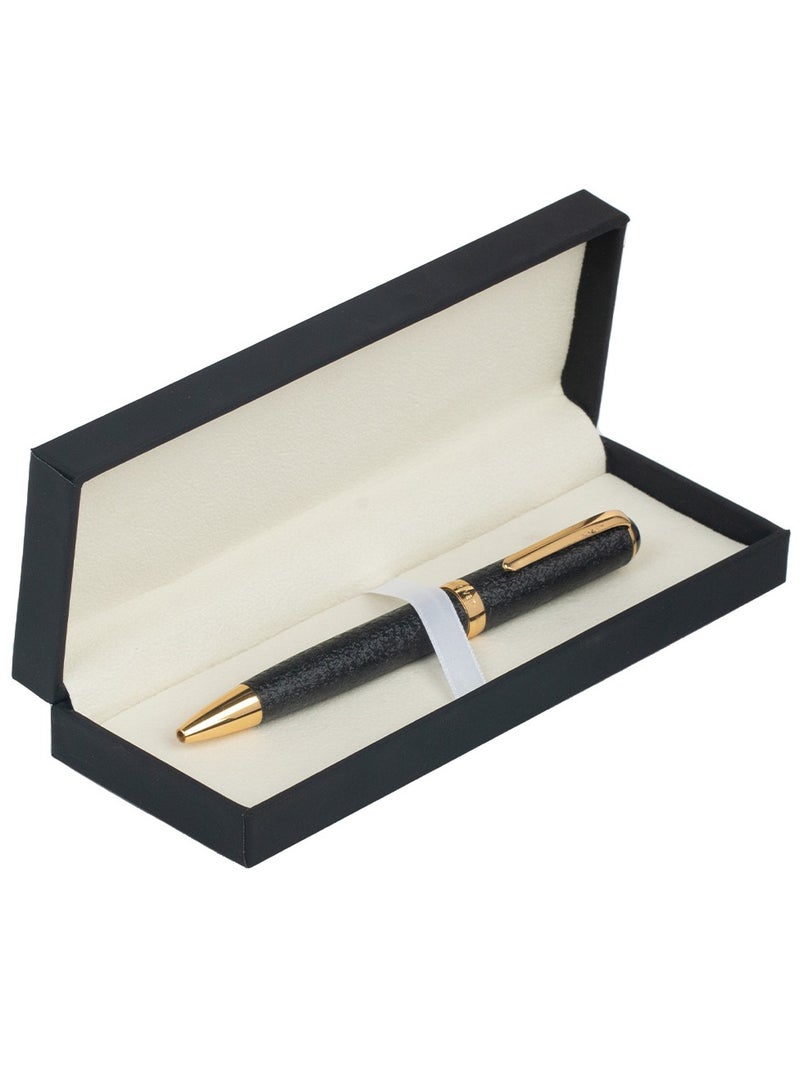 RS Men's RS pen in black and gold metal with blue ballpoint - Image 4