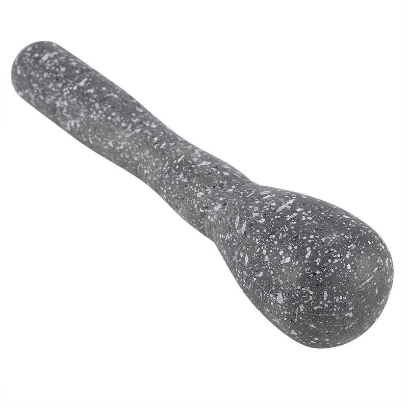 Fdit Grinding Bowl Kitchen Tool Manual Plastic Garlic Grinder for Mortar Pestle Set, Easily Crush Ginger, Ergonomic Pestle, Widely Used in Pharmacies (Granite) - Image 5