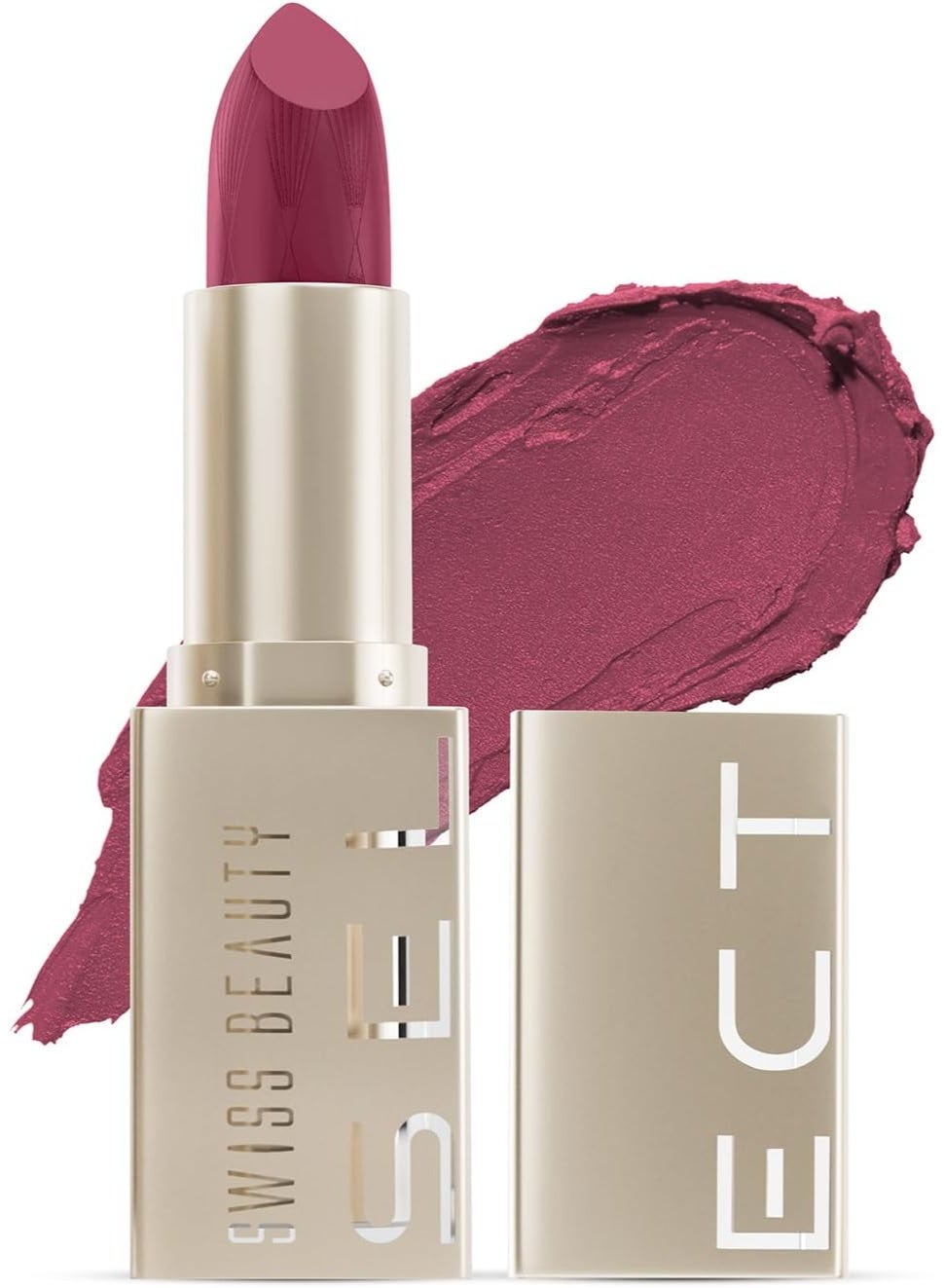 Swiss Beauty Select Crème Touch Hydrating Lipstick | With Vitamin E and Tea Tree Oil | High -shine finish | shade - Passionate Pink - 4 gm