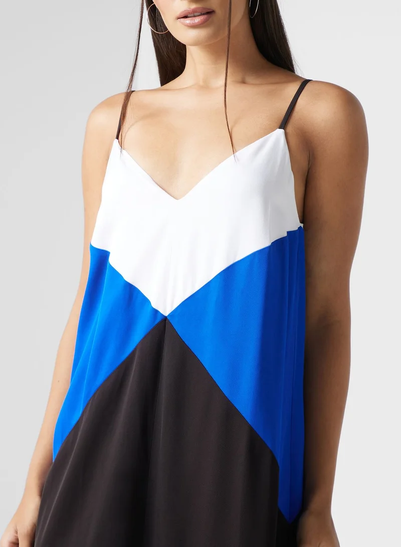 TOMMY HILFIGER Color Block Maxi Dress