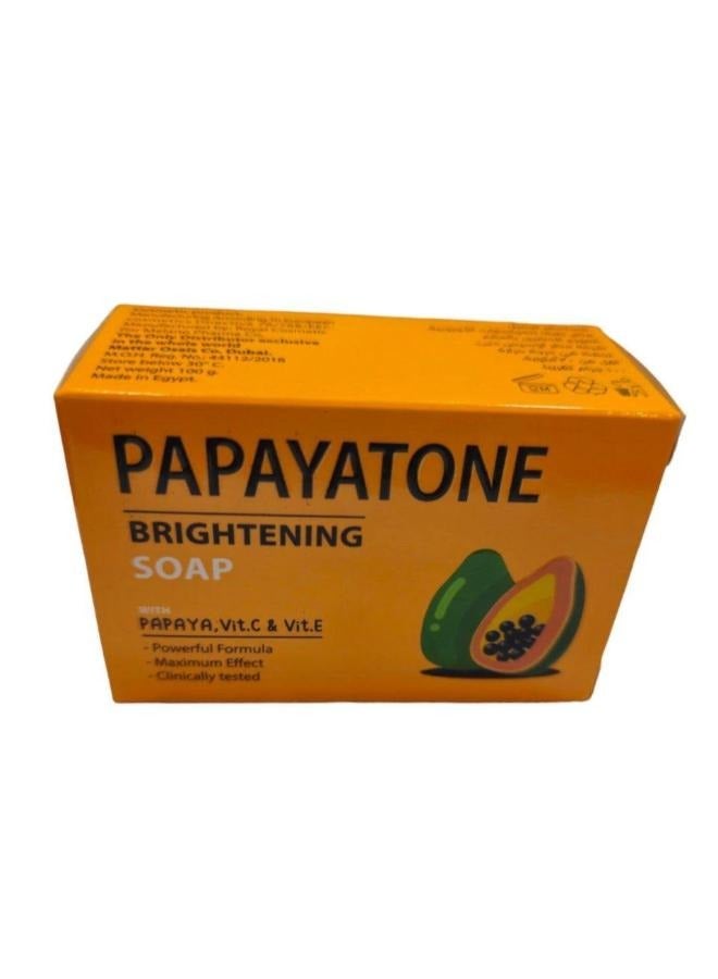 MELANO Papaya Brightening Whitening Soap `100g  - Image 1