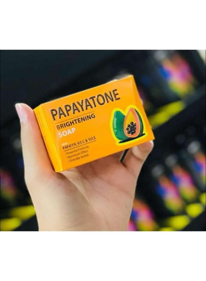 MELANO Papaya Brightening Whitening Soap `100g  - Image 3