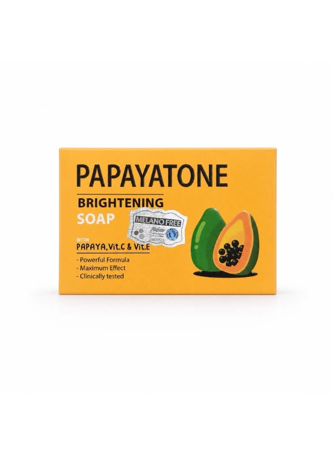 MELANO Papaya Brightening Whitening Soap `100g - Image 1