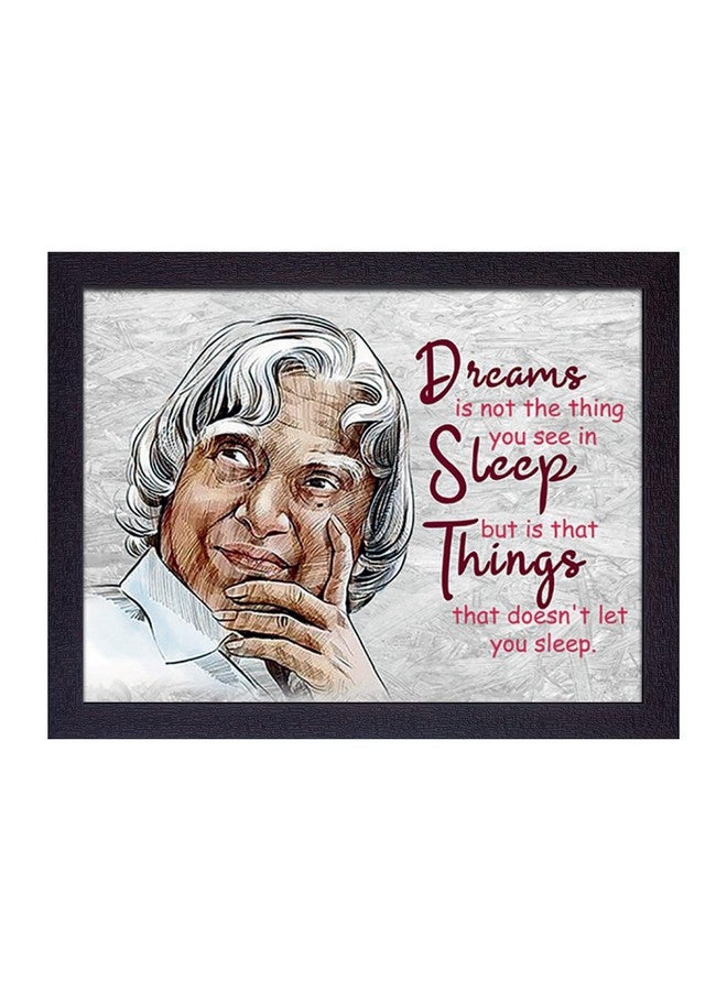 Masstone APJ Abdul Kalam With Quotes Painting | Wall Art Painting Office (35X28 CM) | APJ Abdul Kalam Famous Motivational Quotes Framed | Inspirational Quotes for Wall Kids Room - Image 1
