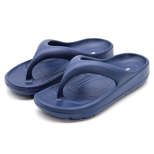 SVAAR Soft EVA Slippers for Men | Stylish Anti-Skid Flip-Flops with Arch Support & Bouncy Sole | Lightweight Indoor Outdoor Comfort Navy Blue - Image 2